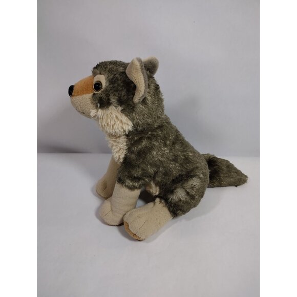 Wild Republic WOLF Sitting Plush Cuddlekins Stuffed Animal Toy realistic 13" - Picture 4 of 8